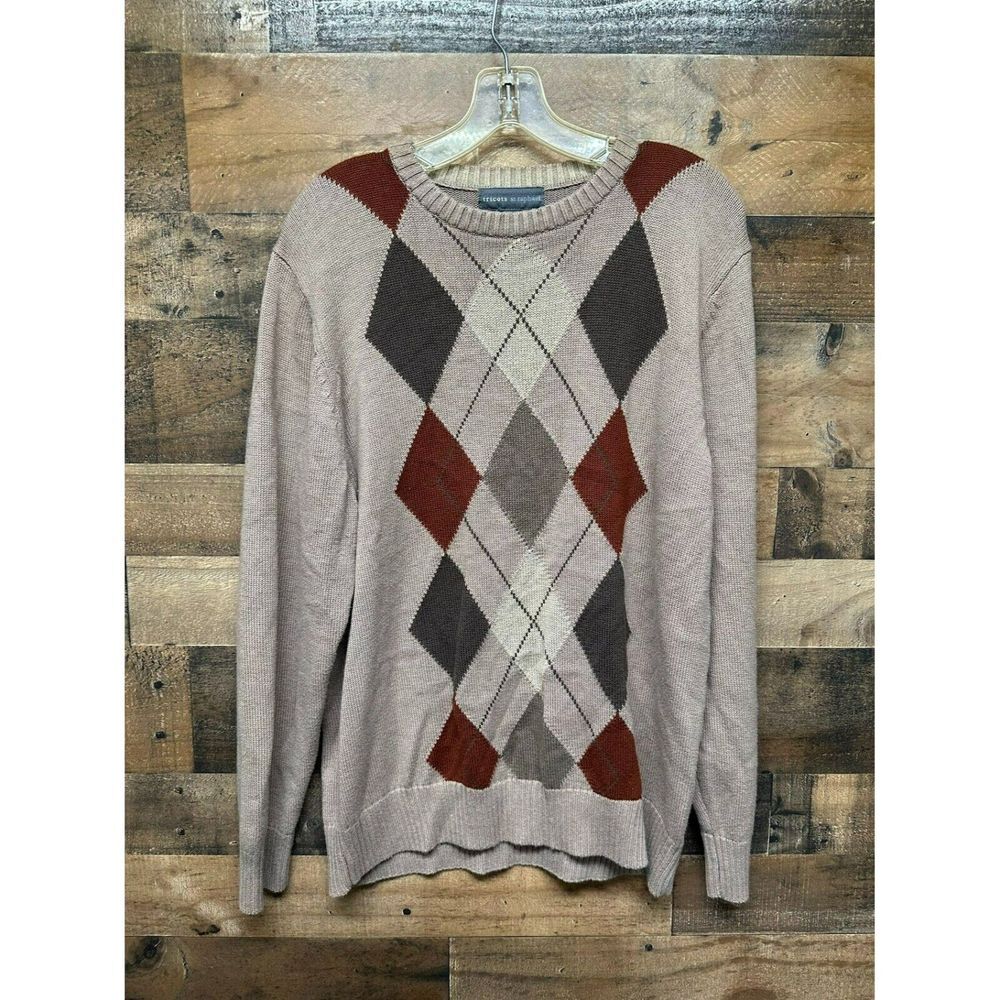 Tricots St. Raphael Men's Knit Pullover Sweater Size Large